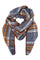 Leoni Chequered Scarf | Grey | Tørklæder fra Black Colour