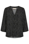 Adney Blouse 206684 | Black W. Moonbeam | Bluse fra Freequent – nedsat