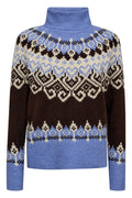 Merla Pullover 206759 | Coffee Bean Ml W Wedgewood Ml | Strik fra Freequent – nedsat