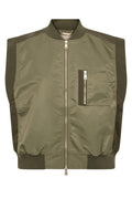 Jovo Neola Waistcoat | Olive Night | Vest fra Mos Mosh – nedsat