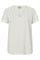 Dala V-SS Basic Tee | White | T-shirt fra Mos Mosh