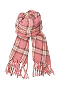 Pauline Chekered Winter Scarf 208411 | Winter Rose | Black Colour – nedsat