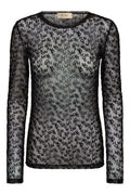 Loretta Mono Mesh Blouse | Black | Bluse fra Mos Mosh – nedsat