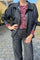 Box Shirt Jacke | Schwarzer Denim | Jacken von Black Colour