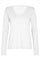 Arden V-Ls Tee | Weiß | Bluse von Mos Mosh