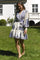 Malfida Paisley Border Dress | Ash Blue | Kjole fra Neo Noir
