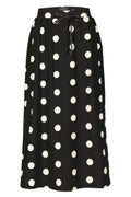 Alma Loose Skirt | Black Big Dot | Nederdel fra Liberté