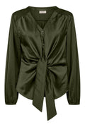 Dove Blouse 207579 | Kombu Green | Bluse fra Freequent – nedsat