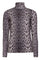 Lotus Ls Highneck Bluse | Grau Schwarz Leo | Bluse von Liberté
