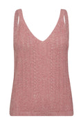 Cressida Melange Stricktop | Verblasste Rose | Stricken von Mos Mosh
