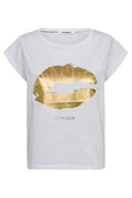 The Kiss Tee | White Gold | T-Shirt fra Co'couture – nedsat