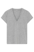 Ginnie V-neck t-shirt S/S | Grayish | T-Shirt fra Gustav – nedsat
