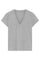 Ginnie V-neck t-shirt S/S | Grayish | T-Shirt fra Gustav