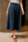 Yara Popeline Rock | Marineblau | Rock von Neo Noir
