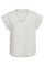 SuedaCC Frill Smock Top | White | Top fra Co'couture