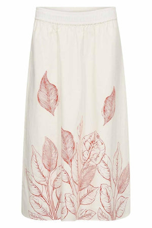 Tessan Monochrome Skirt | Ecru | Nederdel fra Mos Mosh