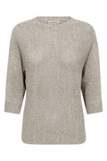 Tapper Pullover 205788 | Simply Taupe | Strik fra Freequent – nedsat