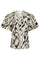 Irina Graphic Zag Bluse | Off White | Bluse von Neo Noir