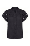 Gemma Dotted Blouse | Black – nedsat