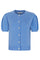 SRMarla SS O-Neck Cardigan Knit | Vista Blue | Cardigan fra Soft Rebels