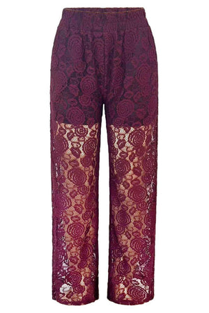 Lacy Pants | Bordeaux Lace | Bukser fra Liberté
