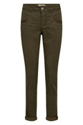 Naomi Treasure Pant Regular | Olive Night | Bukser fra Mos Mosh – nedsat