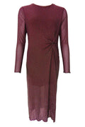 Alexis Dress W/Stones | Plum | Kjole fra Black Colour – nedsat