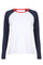 Ulla Ls Raglan T-Shirt | Marineweiß Rot | Bluse von Liberté