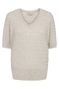 Dalva Pullover 205549 | Moonbeam Melange | Strik fra Freequent