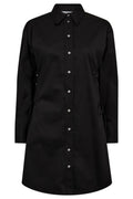 Poppy Eyelet Tie Shirt Dress 36525 | Black | Kjole fra Co'couture – nedsat