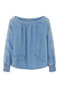 Anesa blouse | Endless Sky | Skjorte fra Gustav – nedsat