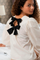 Lorraine Popeline Bluse | Elfenbein | Bluse von Neo Noir