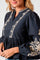 Ginia Emb Bluse 164393 | Marineblau | Bluse von Neo Noir