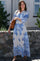 Stellar Artist Paisley Dress | Powder Blue | Kjole fra Neo Noir