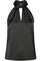 Svala Heavy Sateen Top | Schwarz | Bluse von Neo Noir