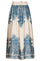 Lenni Paisley Border Skirt | Ash Blue | Nederdel fra Neo Noir
