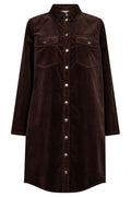 Cordy Kleid 206989 | Kaffeebohne | Kleid von Freequent – nedsat