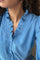 Brielle Glitzerbluse | Staubblau | Bluse von Neo Noir