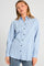 Stripy Shirt 205254 | Chambray Blue W. Navy Blazer | Shirt fra Freequent