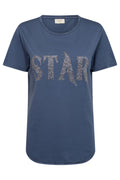 Star Tee 203703 | Vintage Indigo | T-Shirt fra Freequent – nedsat