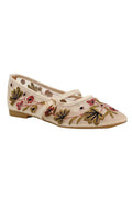 Noelle Floral Ballerina | Beige | Ballerina von Lazy Bear – nedsat