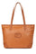 A4 Woven Shoulder Tote Bag | Caramel