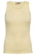Elaine Nahtloses Seiden-Tanktop | French Vanilla | T-Shirt von Mos Mosh