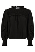 Viva Smock Bluse 35738 | Schwarz | Bluse von Co'couture – nedsat
