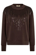 Neve O-LS Glam Sweatshirt | Bracken | Sweats fra Mos Mosh – nedsat
