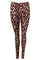Lynn Leggings | Brown Leo | Leggings fra Black Colour