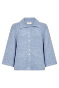 Lulu Cardigan 207378 | Vista Blue Melange | Cardigan fra Freequent – nedsat