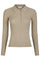 Panama Knit Blouse | Beige Melange | Bluse fra Neo Noir
