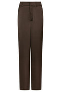 Emmett Heavy Sateen Pants | Dark Brown | Bukser fra Neo Noir – nedsat