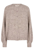 Louisa Car | Desert Taupe Melange | Cardigan fra Freequent – nedsat